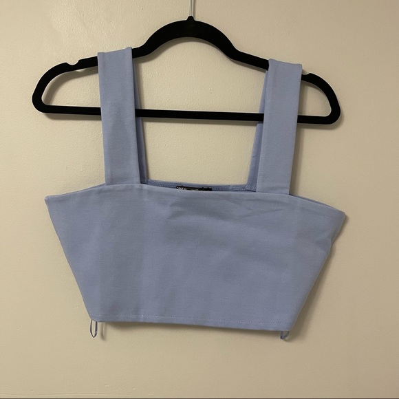 Zara blue crop top - Picture 3 of 5